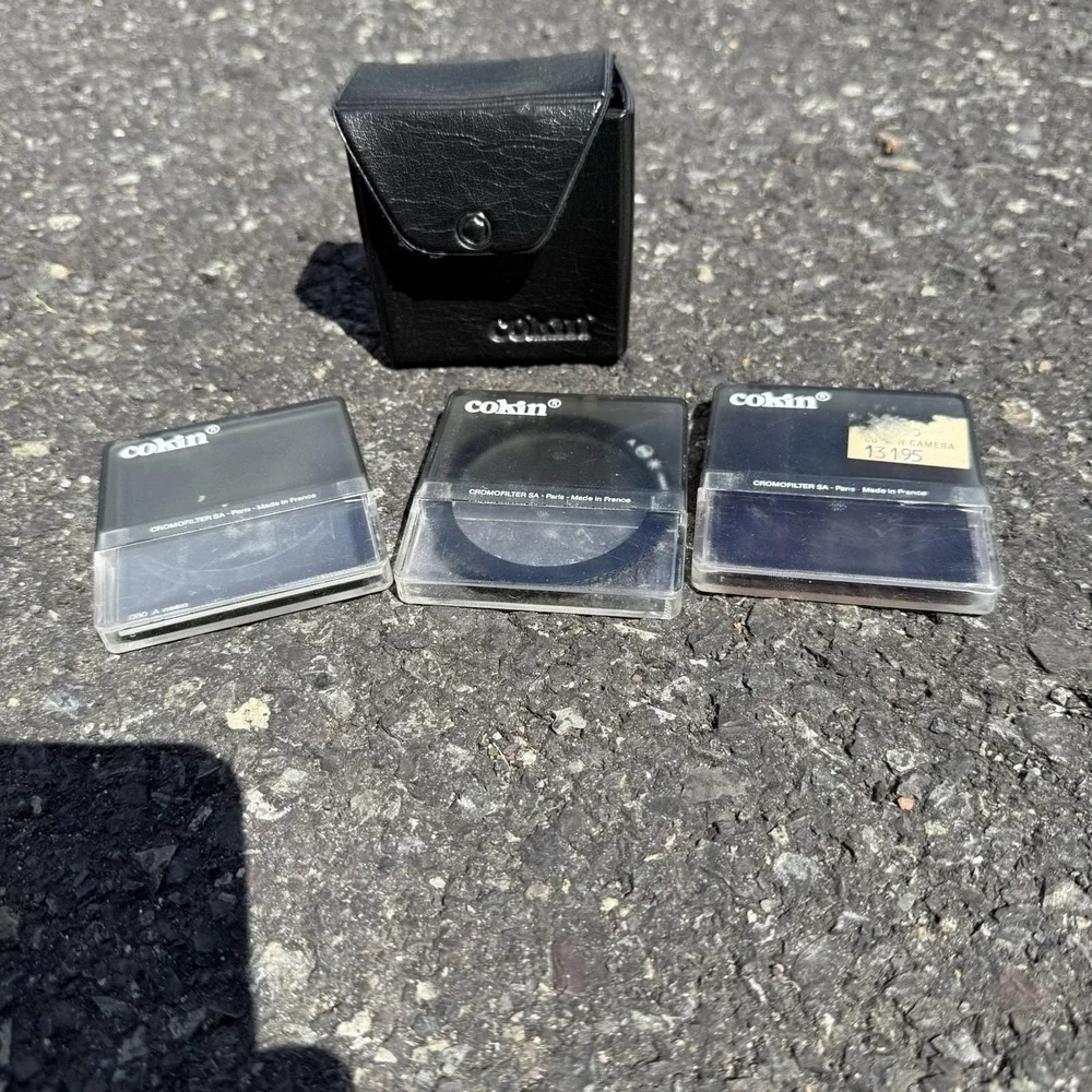 Cokin Filters Lot Of 3 With Hard Case And Soft‎ Carrying Case